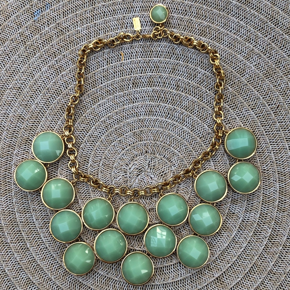 KateSpade 14KGold Plated Turquoise Collar Necklace